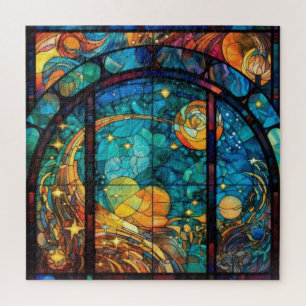 Heavenly Stained Glass Artwork Puzzle