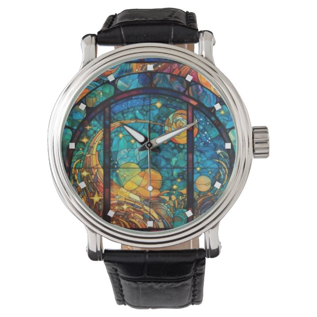 Heavenly Stained Glass Artwork Watch (Front)