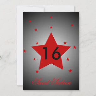 Heavenly Star Sweet Sixteen-Customise Invitation