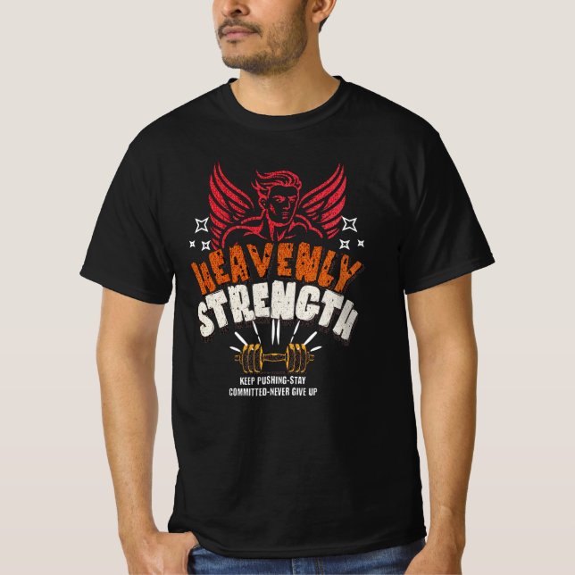 Heavenly Strength Graphic T-Shirt (Front)