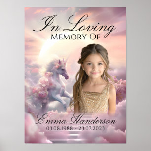  Heavenly Unicorn Memorial Poster 