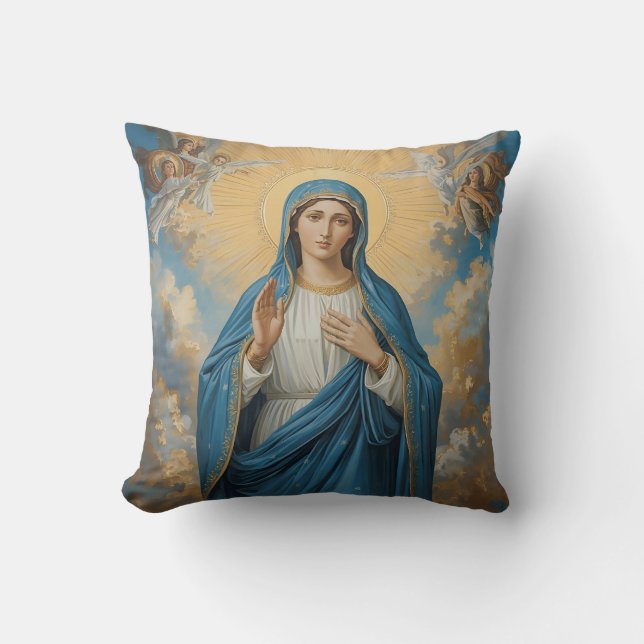 Heavenly Virgin Mary  Cushion (Front)