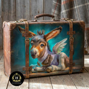 Heavenly Winged Baby Donkey Decoupage Tissue Paper