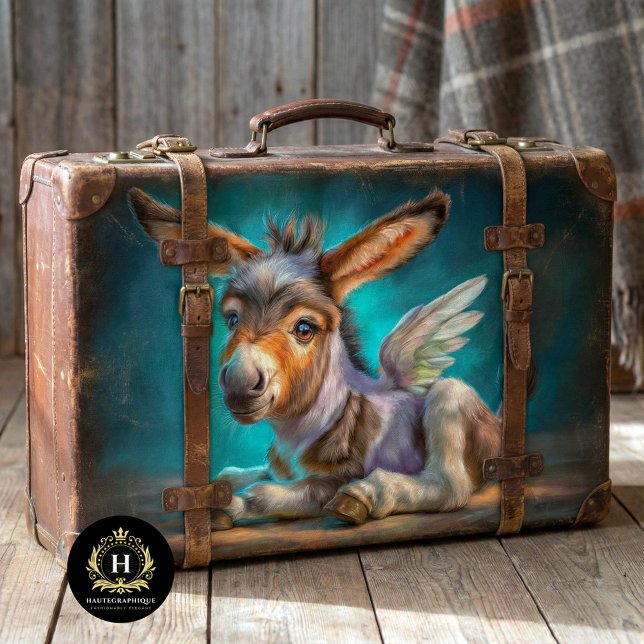 Heavenly Winged Baby Donkey Decoupage Tissue Paper (Creator Uploaded)