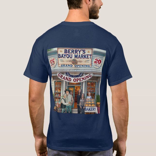 Heavenly Wishes - Berry's Bayou Market T-Shirt (Back)