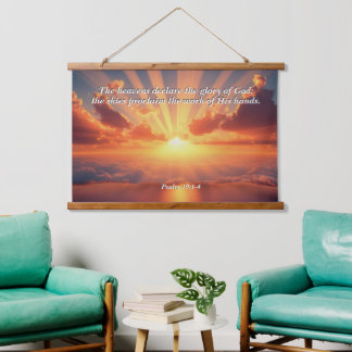 Heavens Declare the Glory: God & Creation Verse Hanging Tapestry