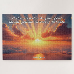 Heavens Declare the Glory: God & Creation Verse Jigsaw Puzzle