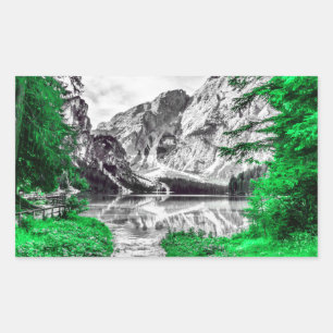 Heaven's Gate: Green Splash Of Colour Rectangular Sticker