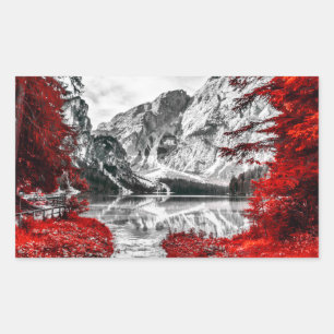 Heaven's Gate: Red Splash Of Colour Rectangular Sticker