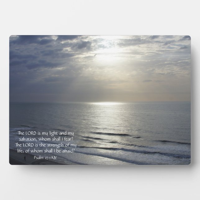 Heaven's Light and Inspirational Scripture Plaque (Front)