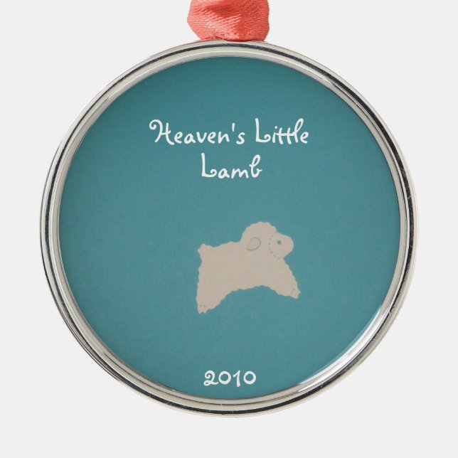 Heaven's Little, Lamb, 2010 Metal Tree Decoration (Front)
