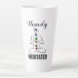 Heavily Meditated Chakra Meditation Latte Mug
