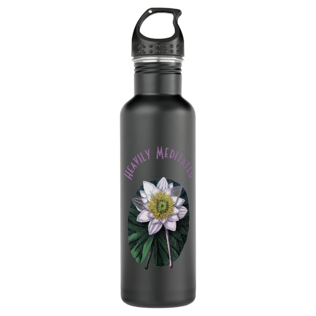 Heavily Meditated Funny Louts 710 Ml Water Bottle (Front)