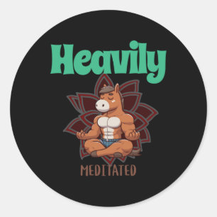 Heavily Meditated Horse Sticker