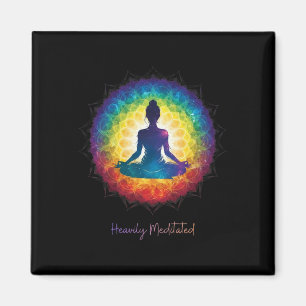 Heavily Meditated Yoga Inspirational Peaceful Zen Magnet