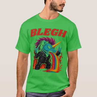 Heavy Blegh Metal Unicorn vintage T-Shirt