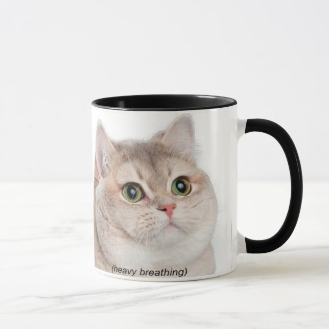 Heavy breathing meme mug (Right)