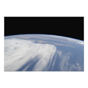 Heavy cloud cover over the Pacific Ocean Photo Print