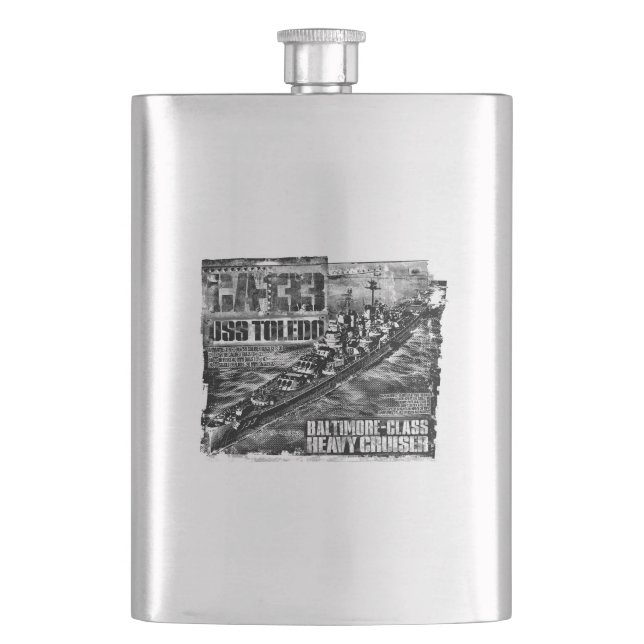 Heavy cruiser Toledo Flask (Front)