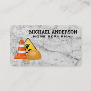 Heavy Duty Construction Vehicles   Blue Collar Business Card
