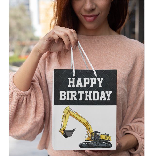 Heavy Equipment Business Construction Birthday Medium Gift Bag (Creator Uploaded)