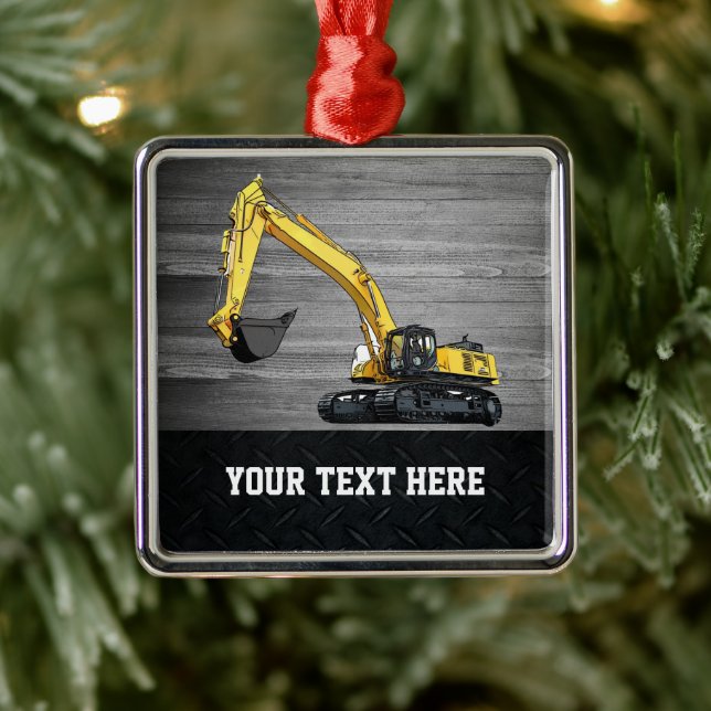 Heavy Equipment Business Excavator Construction Metal Tree Decoration (Tree)