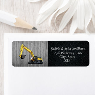Heavy Equipment Business Excavator Return Address