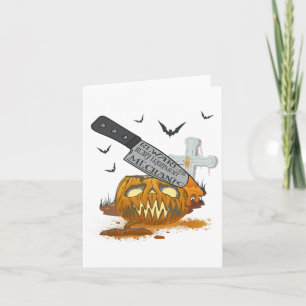 Heavy Equipment Mechanic Funny Halloween Party Card