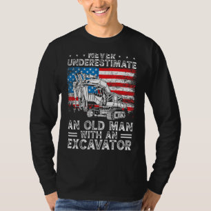 Heavy Equipment Operator Backhoe Operator Men 8 T-Shirt