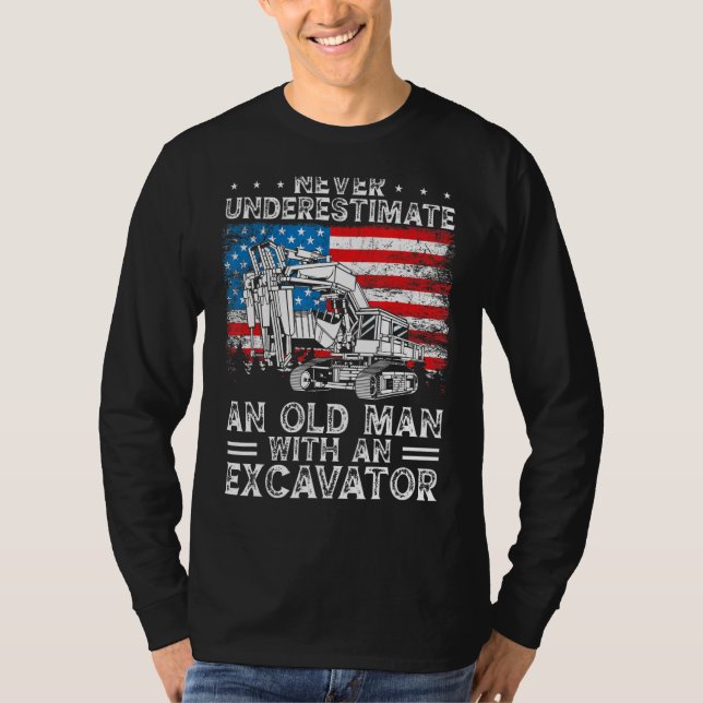 Heavy Equipment Operator Backhoe Operator Men 8 T-Shirt (Front)
