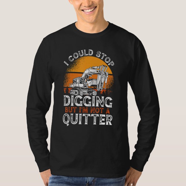 Heavy Equipment Operator Backhoe Operator Men 9 T-Shirt (Front)