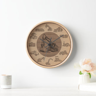 Heavy Equipment Operator Construction Machine Clock