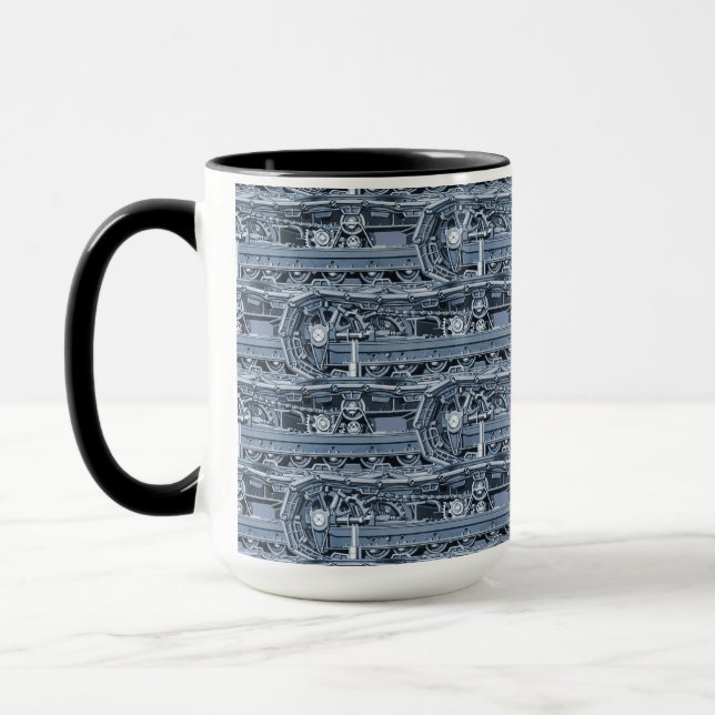 HEAVY EQUIPMENT OPERATOR CRANE OPERATOR TANK blue Mug (Left)