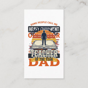 Heavy Equipment Operator Dad Vintage Shirt Design_ Business Card