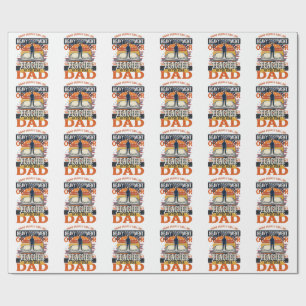 Heavy Equipment Operator Dad Vintage Shirt Design_ Wrapping Paper