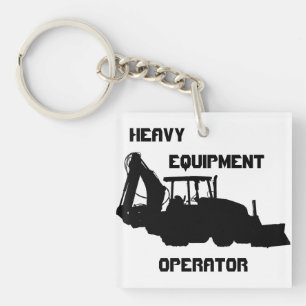 Heavy Equipment Operator Key Ring