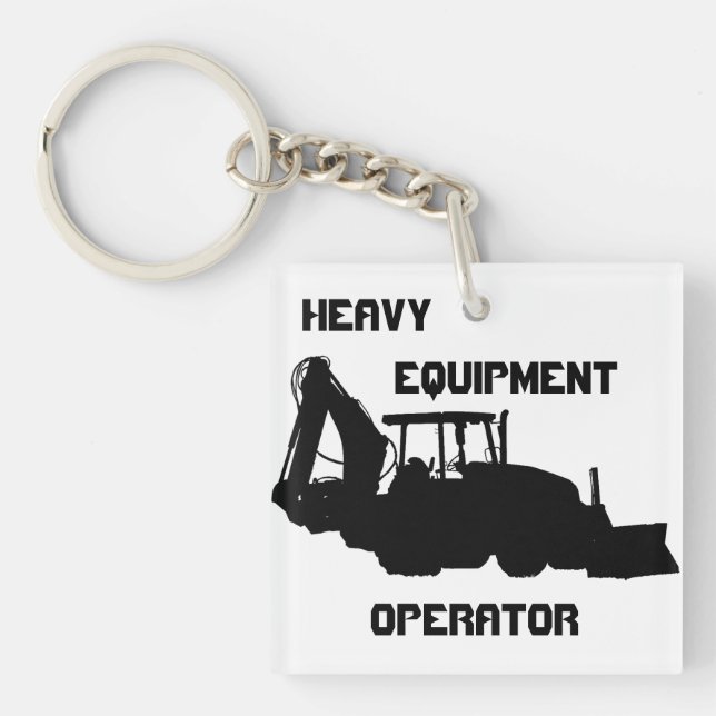 Heavy Equipment Operator Key Ring (Front)