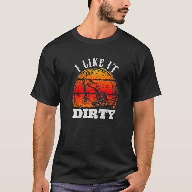 Heavy Equipment Operator Road Construction for Men T-Shirt (Front)