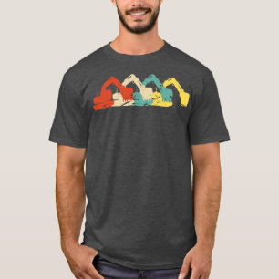 Heavy Equipment Operator Vintage Retro Excavator T-Shirt