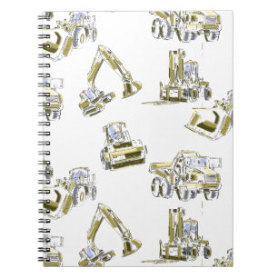 Heavy Equipment Spiral Notebook for Work