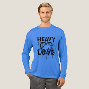 Heavy Love - Dripping Heart & Chains Gothic Street Tri-Blend Shirt