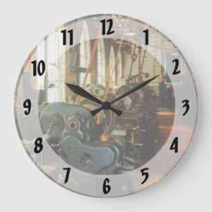 Heavy Machine Shop Large Clock