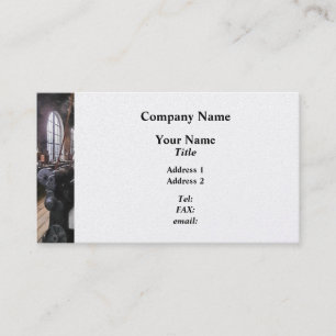 Heavy Machine Shop With Lamps Business Card