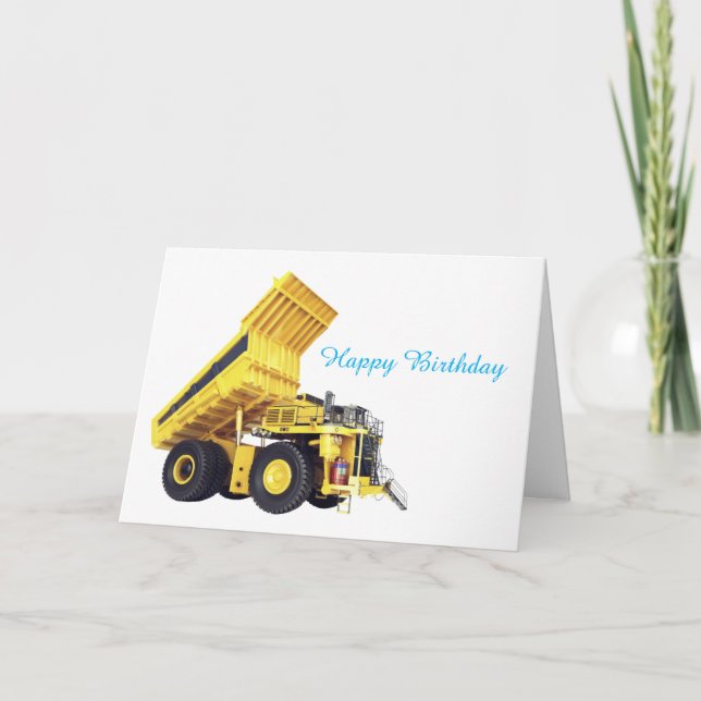 Heavy Machinery Birthday Card (Front)
