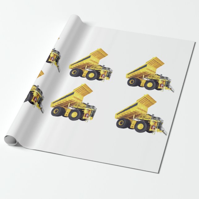 Heavy Machinery Wrapping Paper (Unrolled)