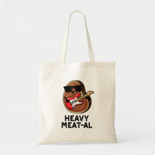 Heavy Meat-al Funny Meat Steak Pun Tote Bag