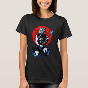 Heavy Meowtal Cat Guitar Player Extreme Music Meta T-Shirt