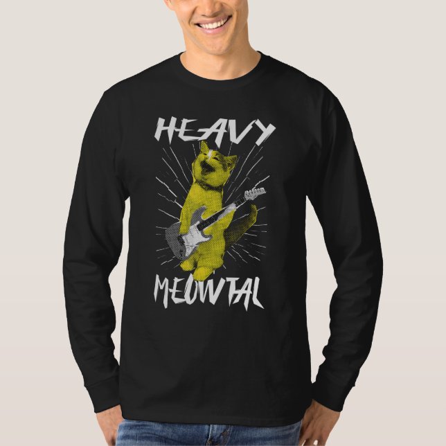Heavy Meowtal - Cat T-Shirt (Front)