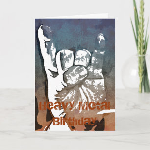 Heavy Metal Birthday Card