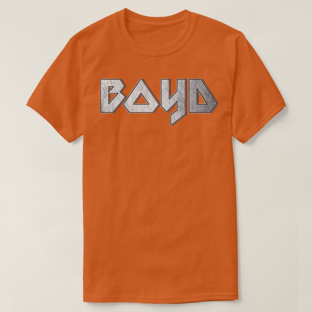 Heavy metal Boyd T-Shirt (Design Front)